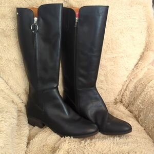 Black leather Riding Boots